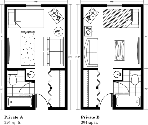 Private Room Layout